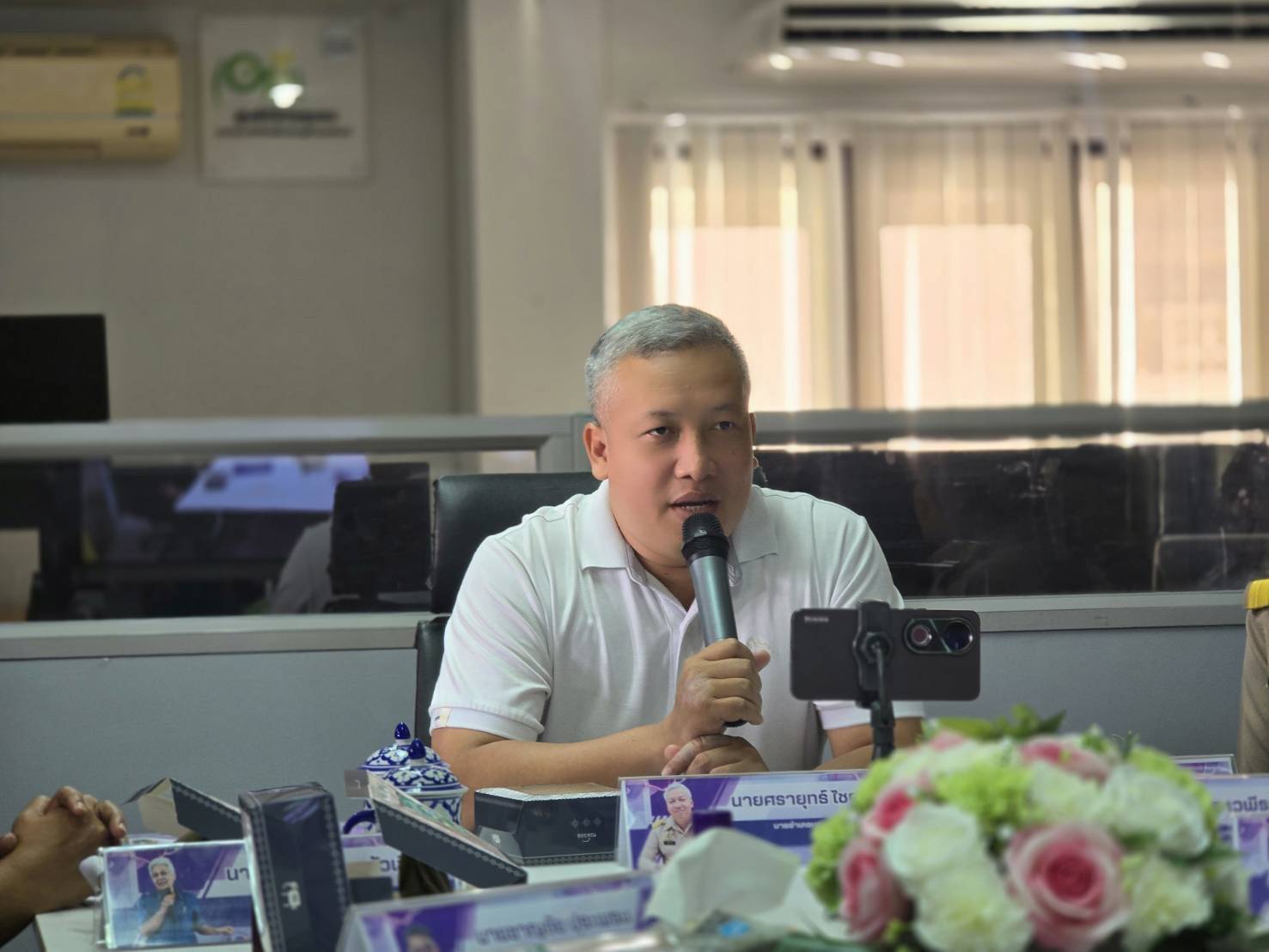 ✨พช.บางเสาธง ร่วมต้อนรับคณะกรรมการประเมินคุณภาพการศึกษา